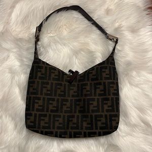 Vintage Fendi Zucca Shoulder Bag